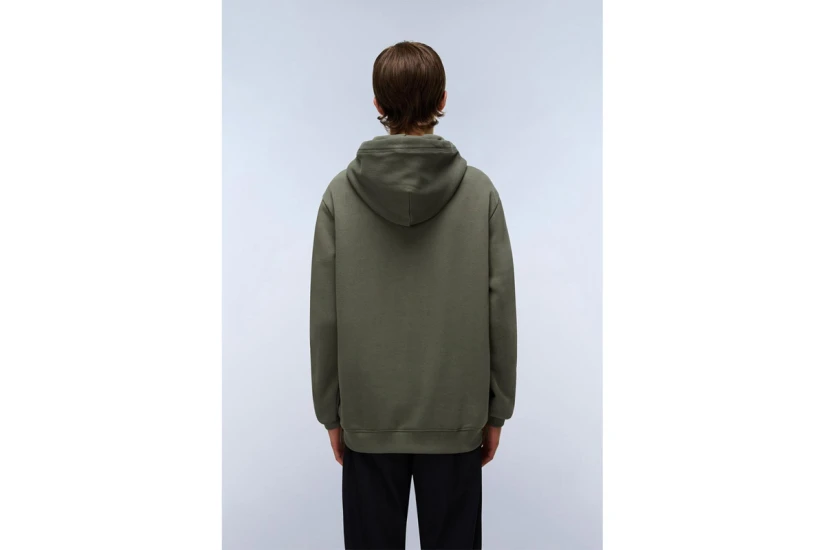 Napapijri B-Box Logo Ανδρικό Φούτερ με Κουκούλα Χακί