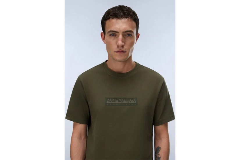 Napapijri S-Box Logo 1 T-Shirt Ανδρικό (NP0A4IFLG1F1)