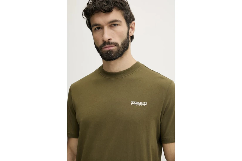 Napapijri Small Box Ανδρικό Κοντομάνικο T-Shirt Χακί