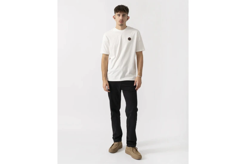Napapijri Badge Ανδρικό Κοντομάνικο T-Shirt Εκρού