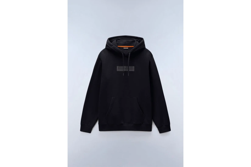 Napapijri B-Box Logo Ανδρικό Φούτερ με Κουκούλα Μαύρο