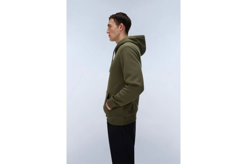 Napapijri B-Box Logo Ανδρικό Φούτερ με Κουκούλα Χακί