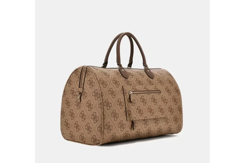Guess Berta Travel Τσάντα Ώμου - Χειρός Fashion Μπεζ, Καφέ