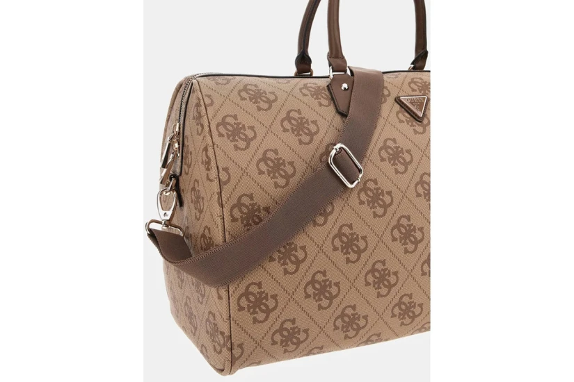 Guess Berta Travel Τσάντα Ώμου - Χειρός Fashion Μπεζ, Καφέ