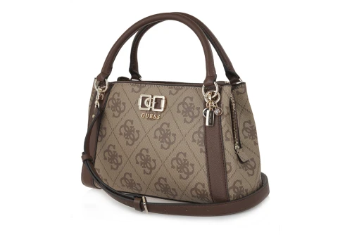 Guess Karnilla Logo Τσάντα Ώμου - Χειρός (OS990106 LATTE LOGO-BROWN)