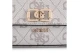 Guess Karnilla Logo Τσάντα Ώμου Πουρό, Μπεζ, Χρυσό