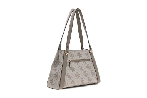Guess Karnilla Logo Τσάντα Ώμου - Χειρός (OS990122 DARK TAUPE LOGO)