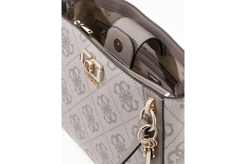 Guess Karnilla Logo Τσάντα Ώμου - Χειρός Πουρό