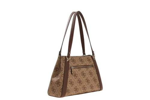 Guess Karnilla Logo Τσάντα Ώμου - Χειρός (OS990122 LATTE LOGO-BROWN)