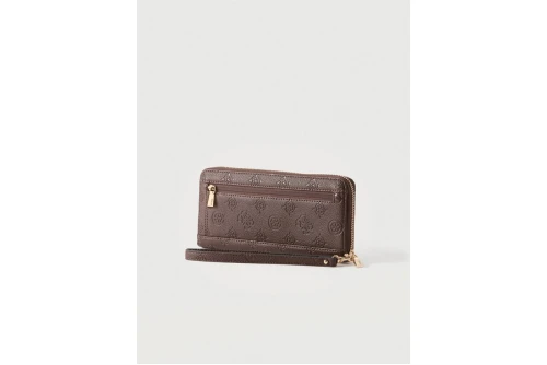 Guess Blake Slg Large Zip Around Πορτοφόλι (PD2222146 BROWN LOGO)