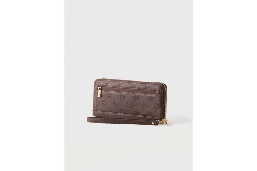 Guess Blake Slg Large Zip Around Πορτοφόλι (PD2222146 BROWN LOGO)