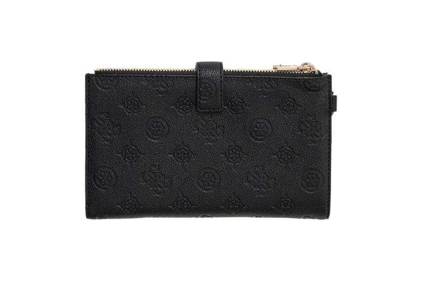 Guess Blake Slg Double Zip Organizer Πορτοφόλι (PD2222157 BLACK LOGO)