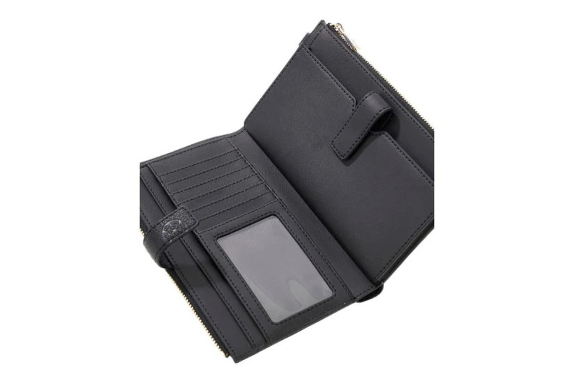 Guess Blake Slg Double Zip Organizer Πορτοφόλι (PD2222157 BLACK LOGO)