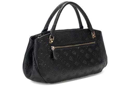 Guess Carmella 3 Comp Satchel Τσάντα Ώμου - Χειρός (PD222505 BLACK LOGO)