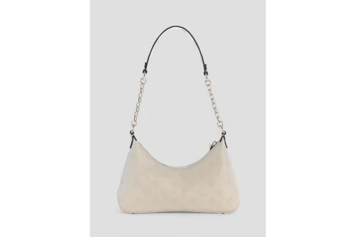 Guess Dita Logo Τσάντα Ώμου (PD760218 LIGHT TAUPE LOGO)