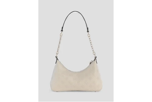 Guess Dita Logo Τσάντα Ώμου (PD760218 LIGHT TAUPE LOGO)