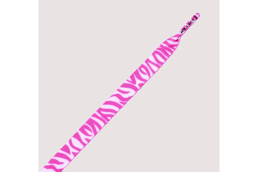 Mr.lacy Printies 130Cm Κορδόνια Ελαστικά (PRINTIES HOT PINK-WHITE ZE)