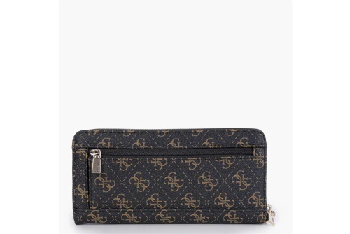 Guess Laurel 4G Logo Maxi Πορτοφόλι (QL7459146 BROWN LOGO)