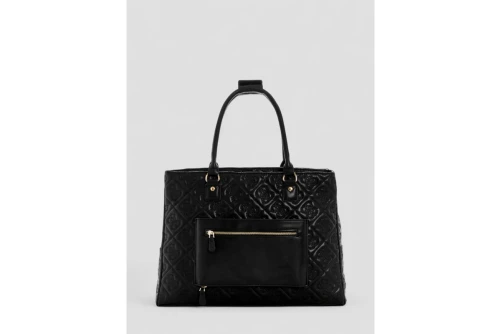Guess Adelasia Embossed-4G Logo Τσάντα Tote (QL9658919 BLACK)