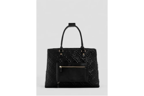 Guess Adelasia Embossed-4G Logo Τσάντα Tote (QL9658919 BLACK)