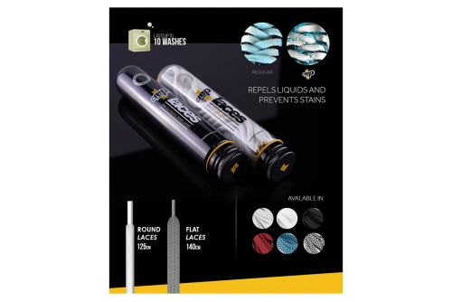 Crep Protect The Ultimate Sneaker Laces Κορδόνια Ελαστικά (ROUND LACES BLACK)