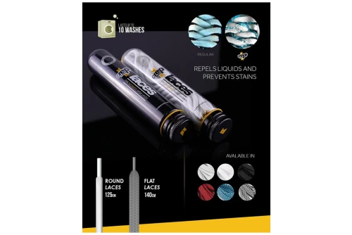 Crep Protect The Ultimate Sneaker Laces Κορδόνια Ελαστικά (ROUND LACES WHITE)