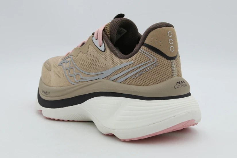 Saucony Hurricane 26 Γυναικεία Αθλητικά Παπούτσια για Τρέξιμο Μπεζ, Καφέ, Λευκά