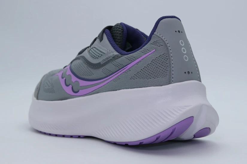 Saucony Cohesion 18 Αθλητικά Παπούτσια για Τρέξιμο Γκρι, Λιλά