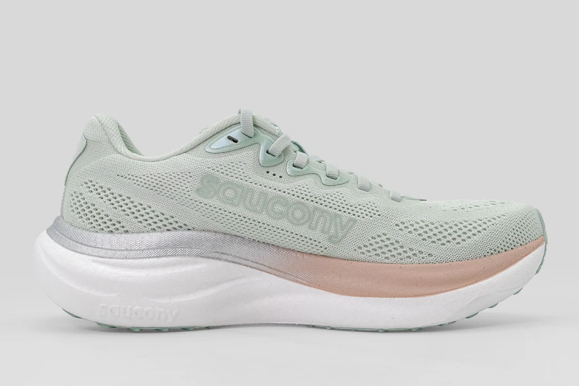 Saucony Ride 19 Αθλητικά Παπούτσια για Τρέξιμο Μέντα, Σομόν, Λευκά