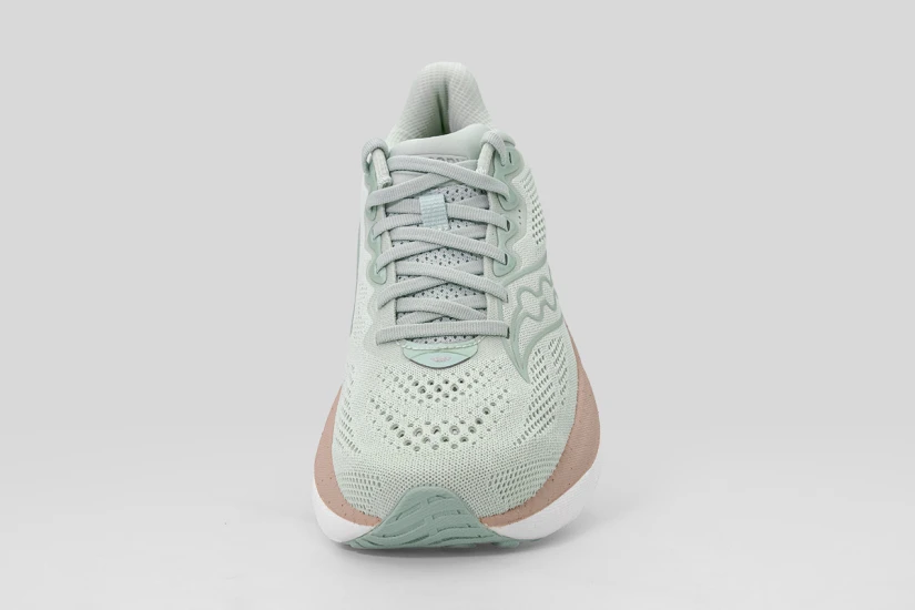 Saucony Ride 19 Αθλητικά Παπούτσια για Τρέξιμο Μέντα, Σομόν, Λευκά