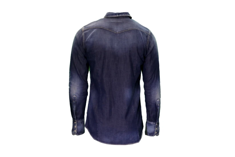 Dsquared2 Classic Western Ανδρικό Μακρυμάνικο Πουκάμισο Μπλε