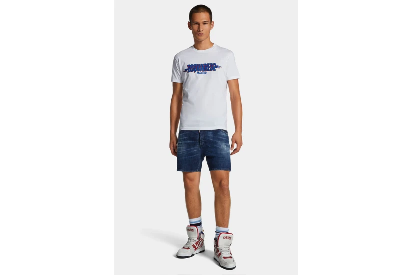 Dsquared2 Cool Fit Tee Ανδρικό Κοντομάνικο T-Shirt Λευκό