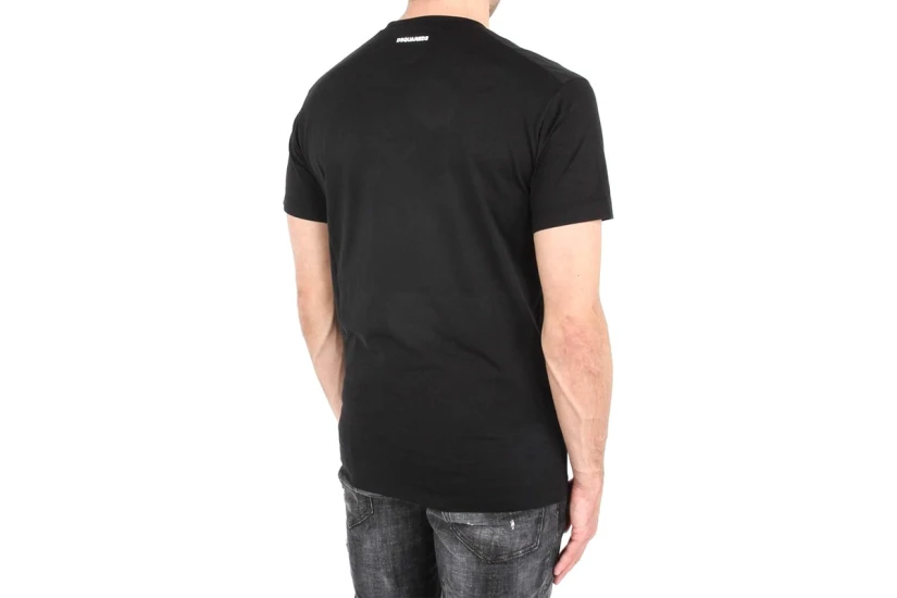 Dsquared2 Caten Twins Cool Ανδρικό Κοντομάνικο T-Shirt Μαύρο