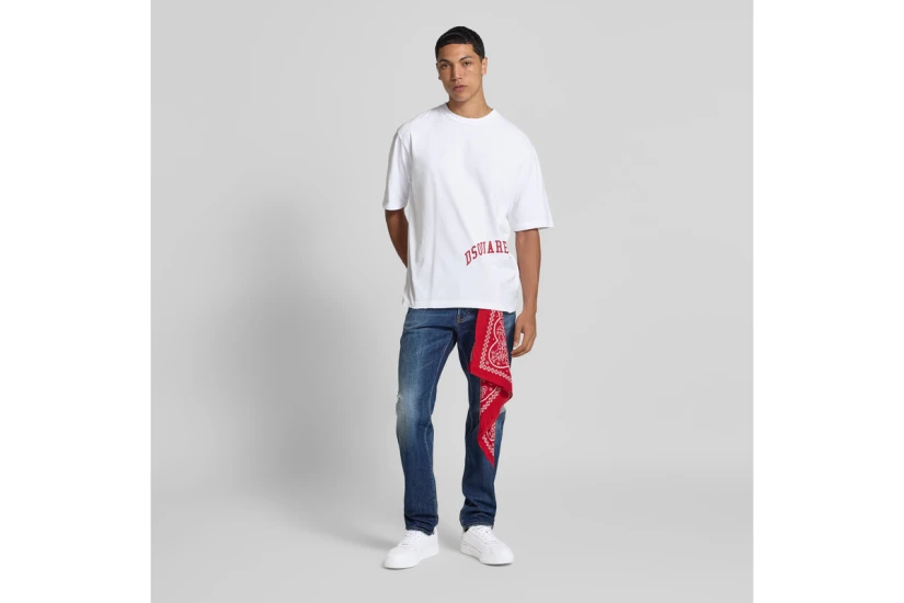 Dsquared2 Ανδρικό Κοντομάνικο T-Shirt Λευκό