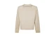 Dsquared2 Cipro Loose Fit Μακρυμάνικη Μπλούζα με Λαιμόκοψη Μπεζ
