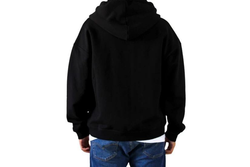 Dsquared2 Relax Fit Zipped Ανδρική Ζακέτα Με Κουκούλα Μαύρη