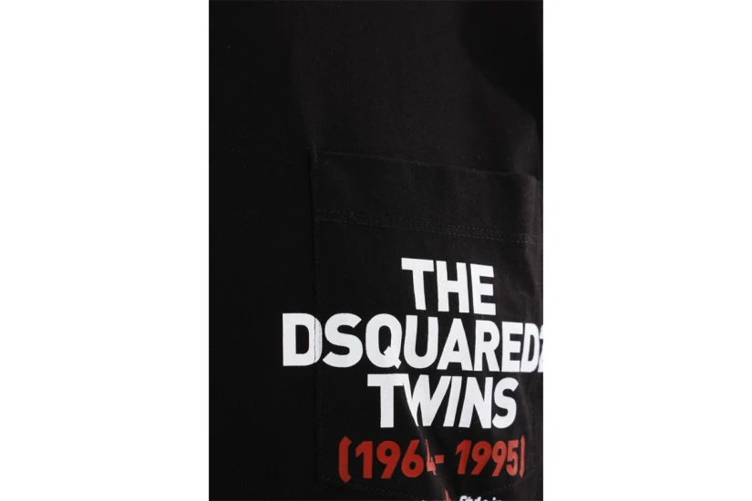 Dsquared2 Twins Ανδρικό Κοντομάνικο T-Shirt Μαύρο