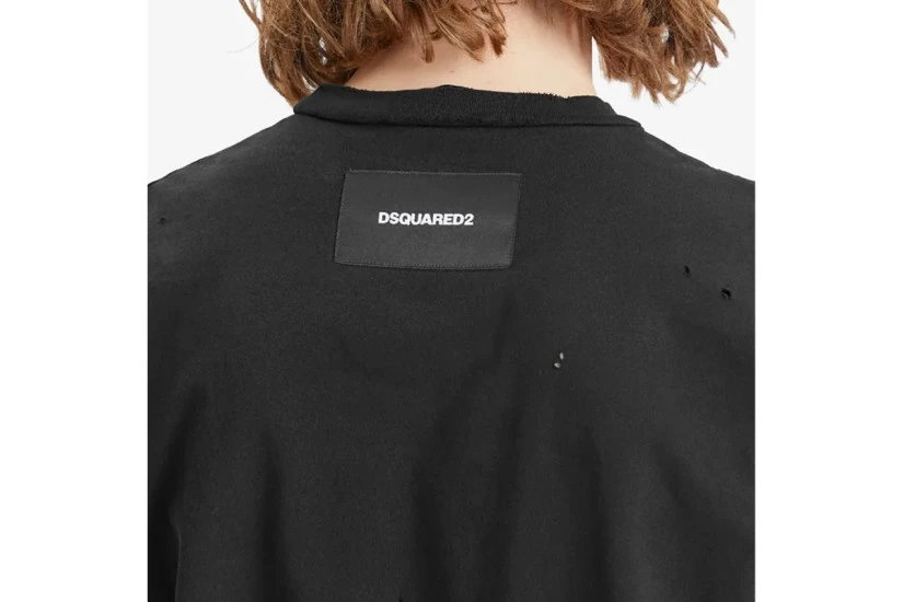 Dsquared2 Loose Fit Ανδρικό Κοντομάνικο T-Shirt Μαύρο