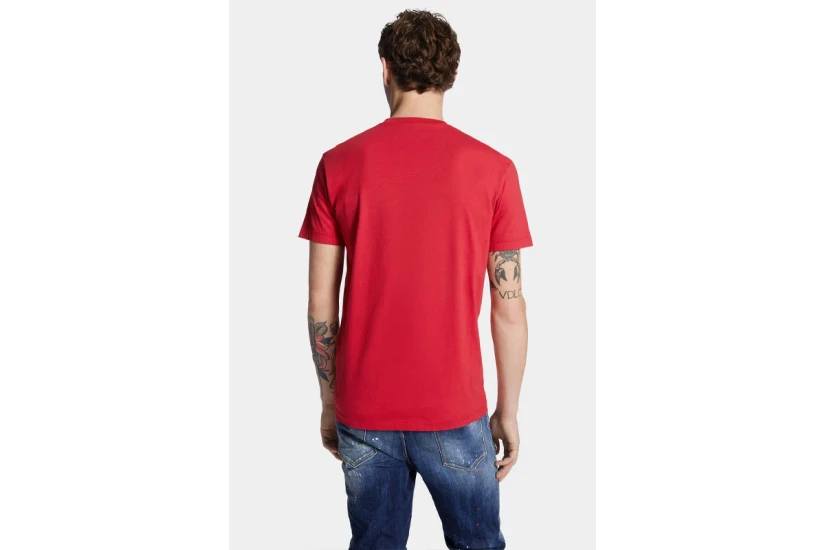 Dsquared2 Milano Cool Fit Ανδρικό Κοντομάνικο T-Shirt Κόκκινο