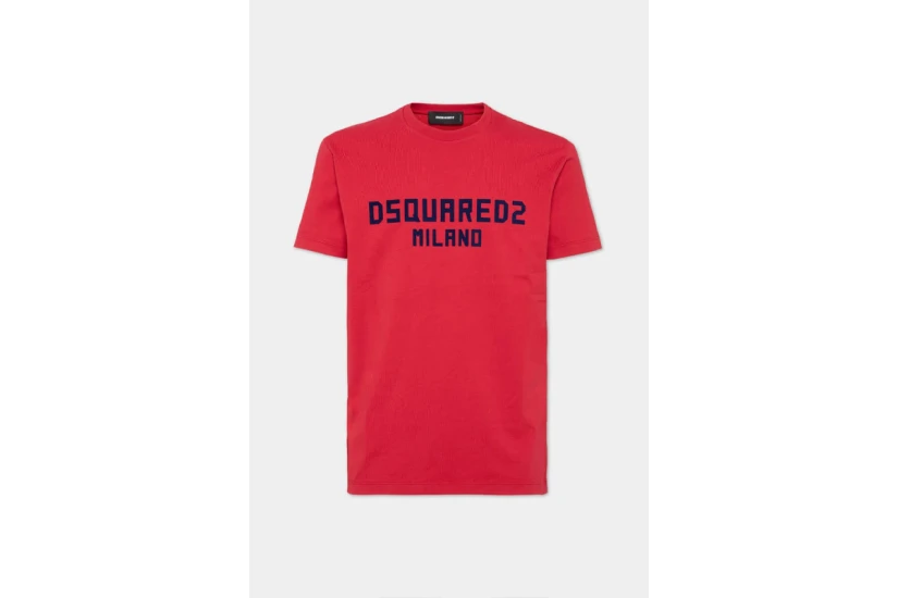 Dsquared2 Milano Cool Fit Ανδρικό Κοντομάνικο T-Shirt Κόκκινο