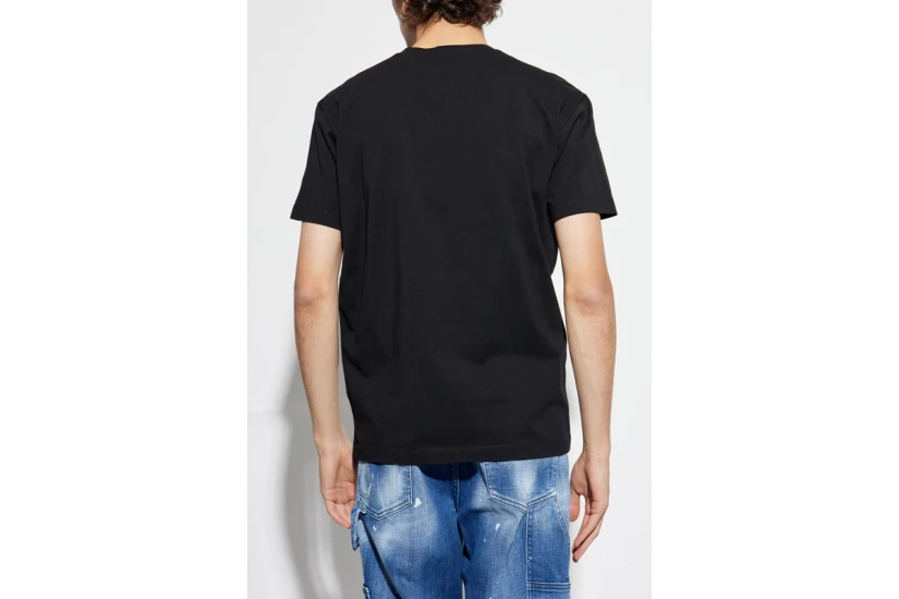 Dsquared2 Milano Cool Fit Ανδρικό Κοντομάνικο T-Shirt Μαύρο
