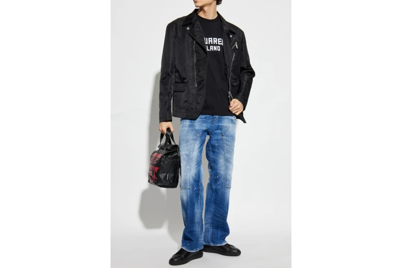 Dsquared2 Milano Cool Fit Ανδρικό Κοντομάνικο T-Shirt Μαύρο