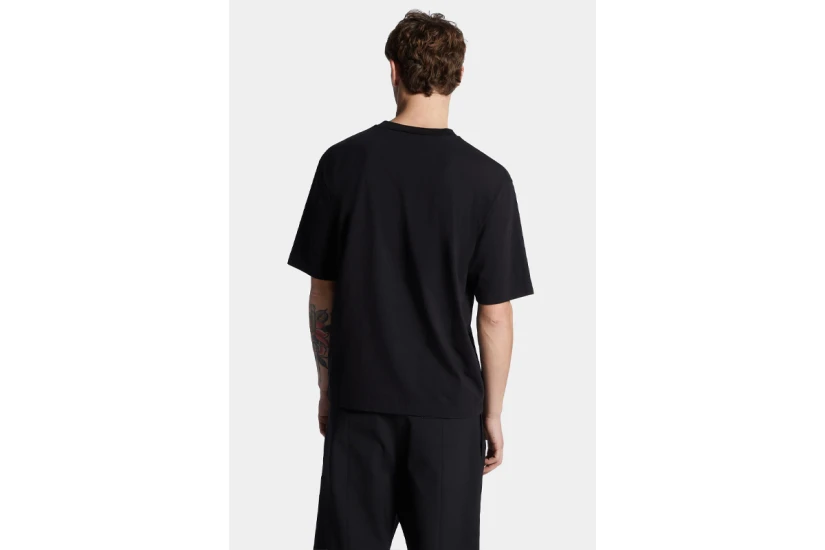 Dsquared2 Loose Fit Heritage Ανδρικό Κοντομάνικο T-Shirt Μαύρο