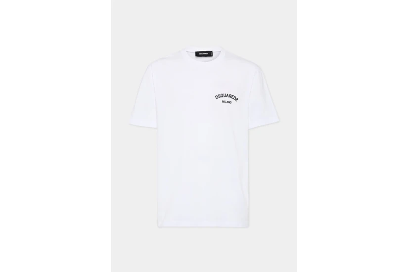 Dsquared2 Milano Ανδρικό Κοντομάνικο T-Shirt Λευκό