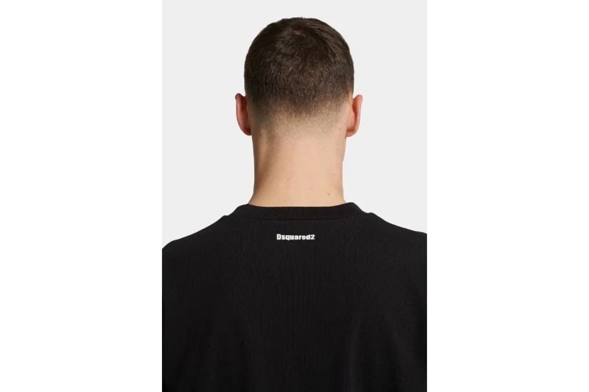 Dsquared2 Obsessed2 Loose Fit Ανδρικό Κοντομάνικο T-Shirt Μαύρο