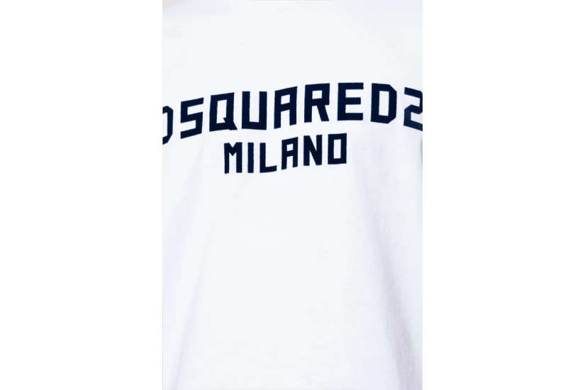 Dsquared2 Milano Cool Fit Ανδρικό Κοντομάνικο T-Shirt Λευκό