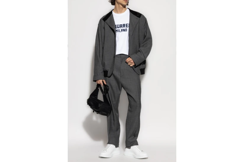 Dsquared2 Milano Cool Fit Ανδρικό Κοντομάνικο T-Shirt Λευκό