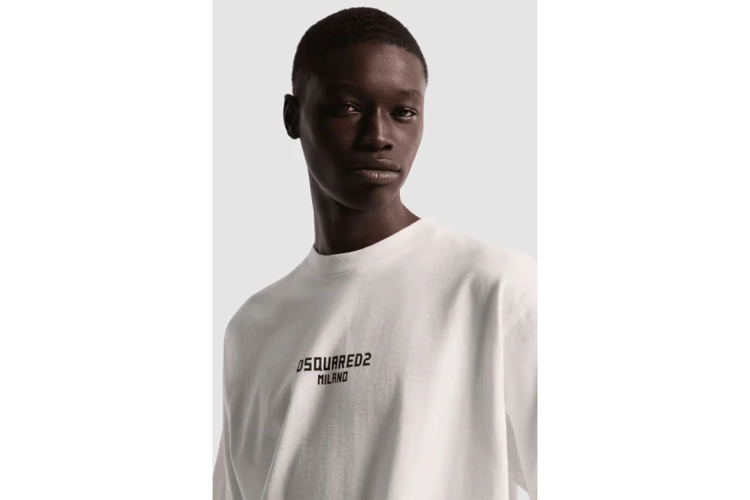 Dsquared2 Milano Ανδρικό Κοντομάνικο T-Shirt Λευκό