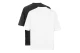 Dsquared2 Inside Out Twin Pack Ανδρικά Κοντομάνικα T-Shirt Λευκά, Μαύρα 2 Τεμάχια