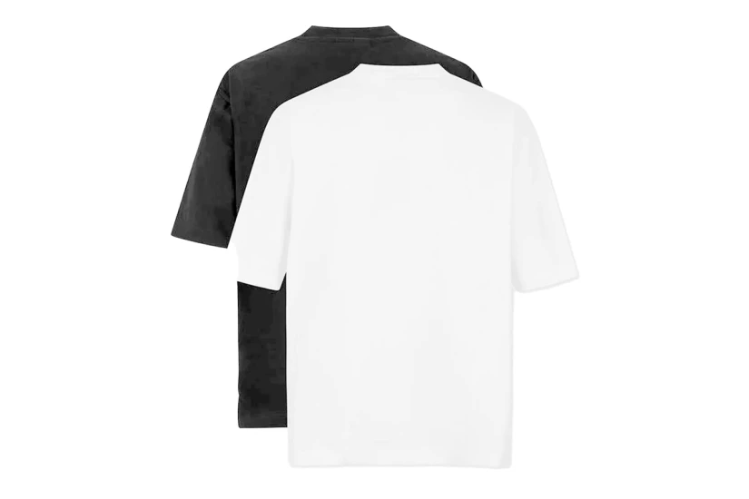Dsquared2 Inside Out Twin Pack Ανδρικά Κοντομάνικα T-Shirt Λευκά, Μαύρα 2 Τεμάχια